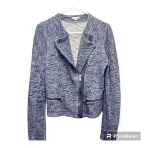 GAP Short Moto Jacket Cotton